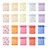 100Pcs 10 Colors Organza Drawstring Jewelry Pouches OP-TA0001-02-2