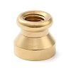 Golden Plated Round Shaped Wax Seal Brass Stamp Head STAM-K002-01G-05-2