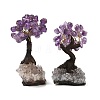 Natural Amethyst Chips Tree Sculpture DJEW-K026-01A-4