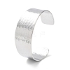 Rack Plating Brass Open Wide Cuff Bangles for Women LS-BJEW-D032-06P-1