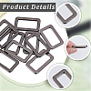 10Pcs Alloy Slider Buckles FIND-CY0001-96B-6