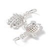 Rack Plating Brass Micro Pave Cubic Zirconia Pendants ZIRC-G168-47S-4