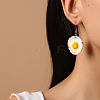 Iron Resin Dangle Earrings for Women WG01F65-02-1