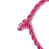 Nylon Rattail Satin Cord Bracelet Making AJEW-JB00019-08-3