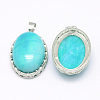 Natural Agate Pendants G-D851-15-2