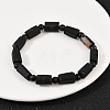 Natural Black Tourmaline Beaded Bracelets BJEW-Z139-01-3