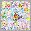 50Pcs Butterfly PET Stickers PW-WGABAA5-01-2