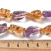 Natural Citrine & Amethyst Beads Strands G-H074-C01-02-4