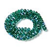 Transparent Electroplate Glass Beads Strands GLAA-Q099-C01-09-1-2
