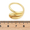 Teardrop Brass Finger Rings for Women RJEW-G343-10G-5