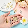 10Pcs 2 Colors 201 Stainless Steel Pendants STAS-YW0011-06-3