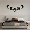 Wood Moon Phase Pendant Decoration HJEW-WH20013-001-6