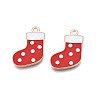 Christmas Alloy Enamel Pendants ENAM-Q442-63B-2