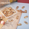 40Pcs 10 Styles Alloy Rhinestone Connector Charms FIND-TA0002-01-13