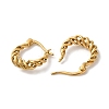 Brass Hoop Earrings EJEW-M261-01G-02-1-2