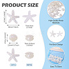 26Pcs 2 Styles UV Plating Ocaen Theme Transparent Resin Cabochons CRES-TA0001-54-4