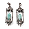 Natural Amazonite Faceted Pointed Bullet Shaped Big Pendants G-P613-01R-02-1