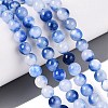 Natural Dyed Persian Jade Beads Strands X-G-Q609-6mm-01-1