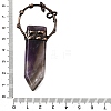 Natural Amethyst Sword Shape Big Pendants G-Q350-07I-3