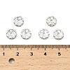 Brass Rhinestone Spacer Beads RSB06C14-2