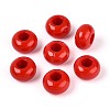 Opaque Acrylic European Large Hole Beads SACR-N019-03H-1
