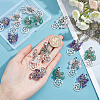 SUPERFINDINGS 18Pcs 3 Style Natural Mixed Gemstone Chips Pendants HJEW-FH0001-09-2