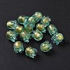 Handmade Gold Foil Lampwork Glass Beads X1-LAMP-G158-02C-2