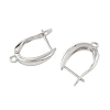 SHEGRACE Brass Hoop Earring Findings XGRQ79250-943P-2