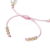 Adjustable Round Acrylic Braided Bead Bracelets BJEW-JB10644-01-4