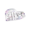 Heart-shaped with Word Acrylic Ornaments DJEW-XCP0001-07-2