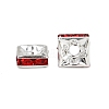 Brass Rhinestone Spacer Beads RSB072-08S-3