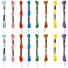 6Bundles Polyester Embroidery Floss OCOR-YW0001-25F-2