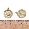 Brass Micro Pave Cubic Zirconia Pendants KK-Q006-26G-02-3