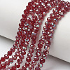 Electroplate Glass Beads Strands EGLA-A034-T6mm-J10-1