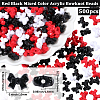 500Pcs Opaque Acrylic Beads SACR-PA0001-21E-2