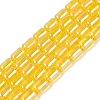 Electroplate Transparent Glass Beads Strands LS-EGLA-Q132-03A-A03-1