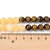 Chakra Natural Red Jasper & Yellow Jade & Green Aventurine & Tiger Eye & Sodalite & Amethyst Beads Strands G-NH0002-E02-8mm-6