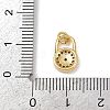 Brass Micro Pave Cubic Zirconia Charms KK-H077-02G-03-3