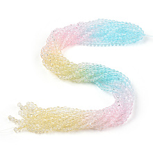 Transparent Glass Beads Strands X-GLAA-E036-07A