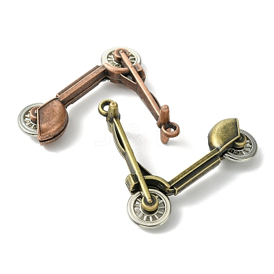 6Pcs 2 Colors Tibetan Style Alloy Pendants FIND-FS0002-58-1