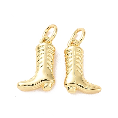 Rack Plating Brass Charms X-ZIRC-C042-08G-1