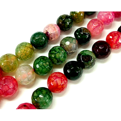 Natural Agate Bead Strands G-G882-10mm-C07-2-1