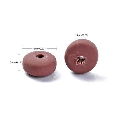 Handmade Polymer Clay Beads Strands LS-CLAY-N008-008-125-1