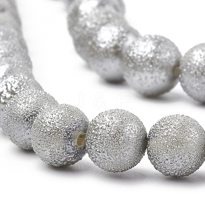 Electroplate Shell Pearl Beads Strands SHEL-T005-08C-1