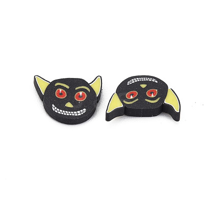 Halloween Handmade Polymer Clay Cabochons CLAY-N006-109-1