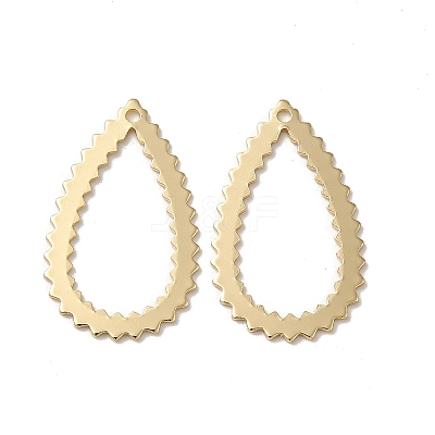 Teardrop Brass Pendants KK-G480-04A-LG-1