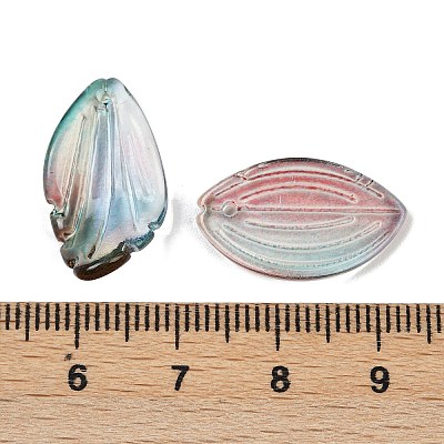 Gradient Color Transparent Glass Beads GLAA-B026-01H-1