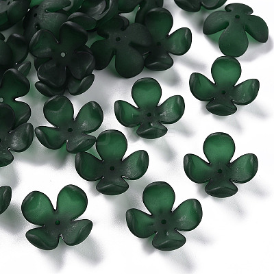 Frosted Acrylic Bead Caps MACR-S371-06A-735-1