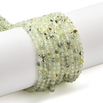 Natural Prehnite Beads Strand G-RM241221-B11-1