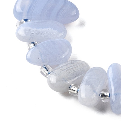 Natural Blue Lace Agate Beads Strands G-J403-03-1